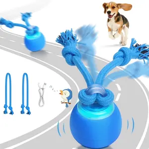 Wicked Ball Interactive Dog Toy – Touch Activated Moving Rolling Ball with Squeaky Sound, Rechargeable Active Dog Toy for Small Medium Large Dogs & Aggressive Chewers dog toys bite resistance