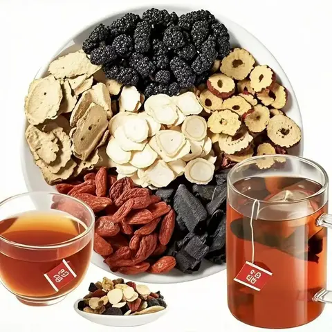 Kidney tea formula Ginseng Five Treasure TeaCombination Scented Tea  Five Treasure Tea RedDate Wolfberry Tea Men's Tea Health TeaMulberry Herbal Formula Health Tea WB