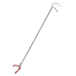1.5M Foldable Snake Tongs Snake Catcher Tongs Wide Jaw Stainless Steel Reptile Grabber Tool Snake Hook Catcher To Catch Loach Crab Rubbish Clip