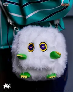 Gatherers’ Tavern Yu-Gi-Oh! Kuriboo ARTY Bag Plush Carrying Case | Officially Licensed | Adjustable Strap | Fits TCG Accessories & Deck Boxes