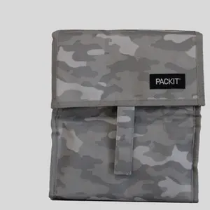 Pack It (Freeze Me) Freezable Lunch Bag for On-The-Go Meals Insulated Plaid