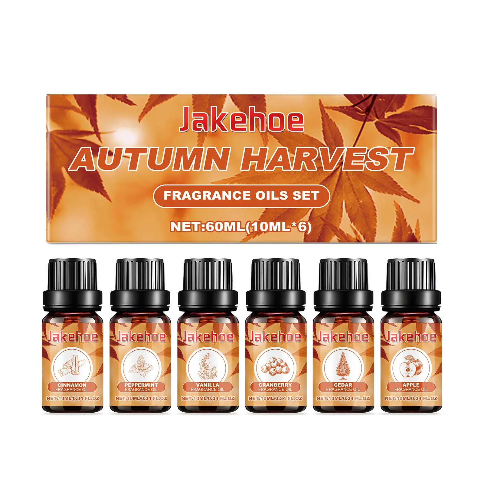 Jakeho Mint Aromatherapy Essential Oil - Long-Lasting Warm Soft Fragrance with Aromatherapy, Mint, Cedar, Cinnamon, Diffused Scented Oils for Indoor Atmosphere Enhancement, Hotel Diffuser Use, Aromatherapy Scented Oils