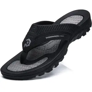 Men's Flip-Flops, Thongs Sandals Durable Comfort Slippers for Beach