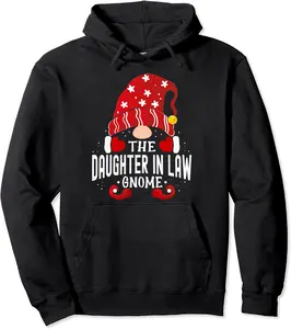 Daughter in law Gnome Matching Christmas PJS For Family Pullover Hoodie - 20B0C4BJT7TH