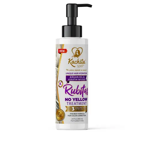 Kachita Spell Purple Toning Treatment Balance Yellow Toning Correcting 400ml Gel Shampoo Gel for Blonde Gray Hair, Sulfate-Free & Sodium-Free Haircare Flawless