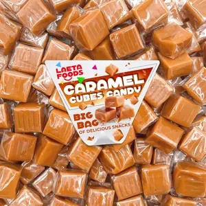 Caramel Cubes Candy |   2 Pound Bag |   Individually Wrapped Classic Chews  Approx. 130 Count