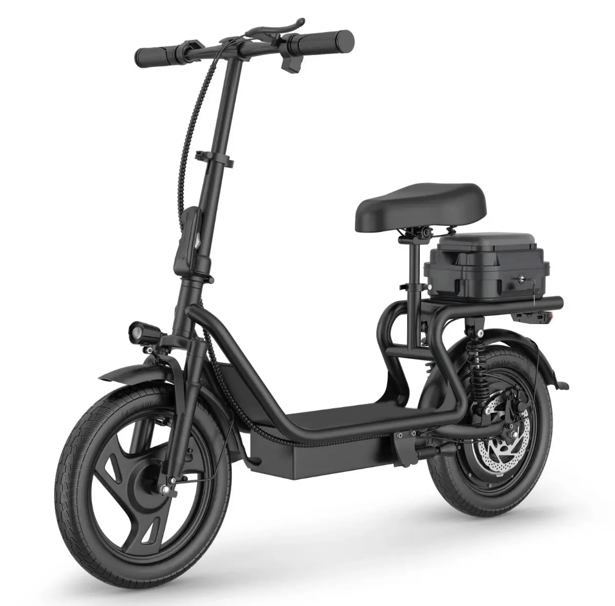 14'' Electric Scooter Adults w/ Seat 25MPH 45Mile Range 4000W Commuter E-Scooter