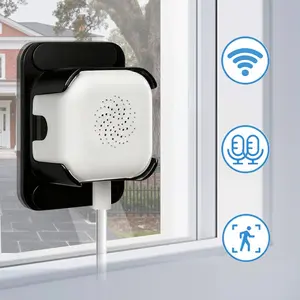 Window Camera 2K, 2.4/5GHz WiFi Indoor Camera, Wifi Monitoring Camera for Home Security with Full Color Night Vision, 2-Way Audio, 24/7 Recording, Human/Motion Detection