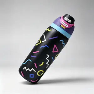 Owala FreeSip Stainless Steel Water Bottle with Straw, BPA-Free Sports Water Bottle, Travel Essential, 32 oz, Color Stripe Series