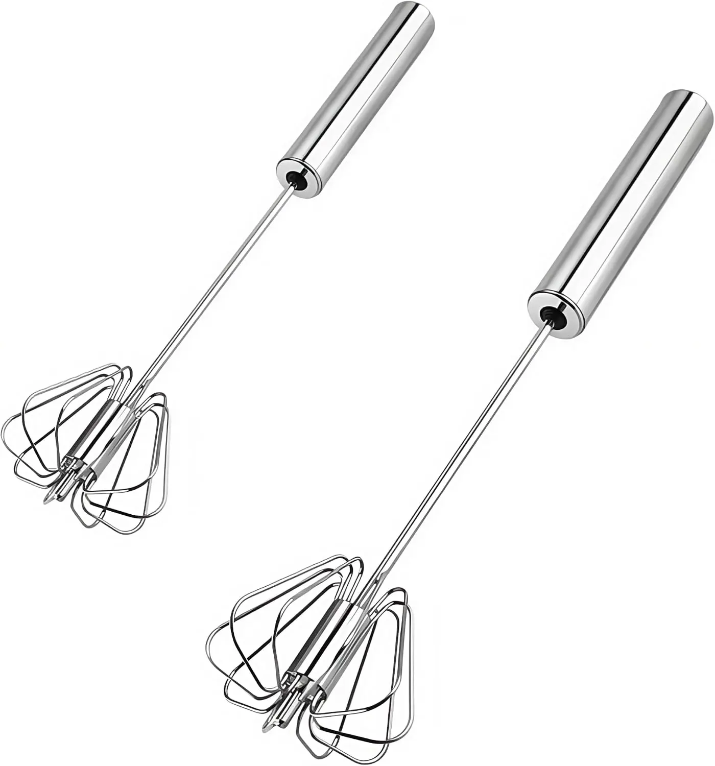 Stainless Steel Egg Whisk,Hand Push Rotary Whisk Blender, whisks for cooking, Hand Push Mixer Stirrer for Blending, Whisking, Beating & Stirring