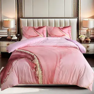 Abstract Art Print Duvet Cover Set, 2/3 Counts/set Including 1 Duvet Cover & 1/2 Pillowcase without Filler, Soft Comfortable Bedding Set for Home Bedroom