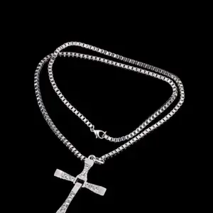 Fast & Furious Movie Fan Vin Diesel Dominic Toretto Cross Pendant Necklace Chain Male Male Male
