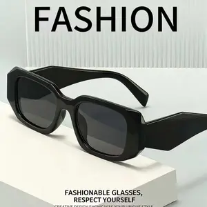 New Classic Fashion Irregular Sunglasses, Trendy Internet Celebrity Style, Streetwear UV Protection Sun Glasses, Stylish Eyewear