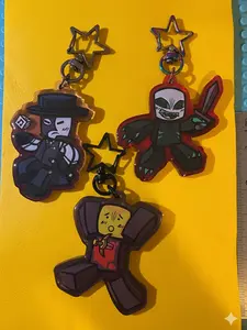 Roblox Die of Death Keychain Acrylic Charms | Unique Keychain Designs | Perfect for Backpacks, Keys and Gifts | High Quality and Customer Favorite Items