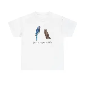 Blue Jay and Raccoon T-Shirt |   just a regular life