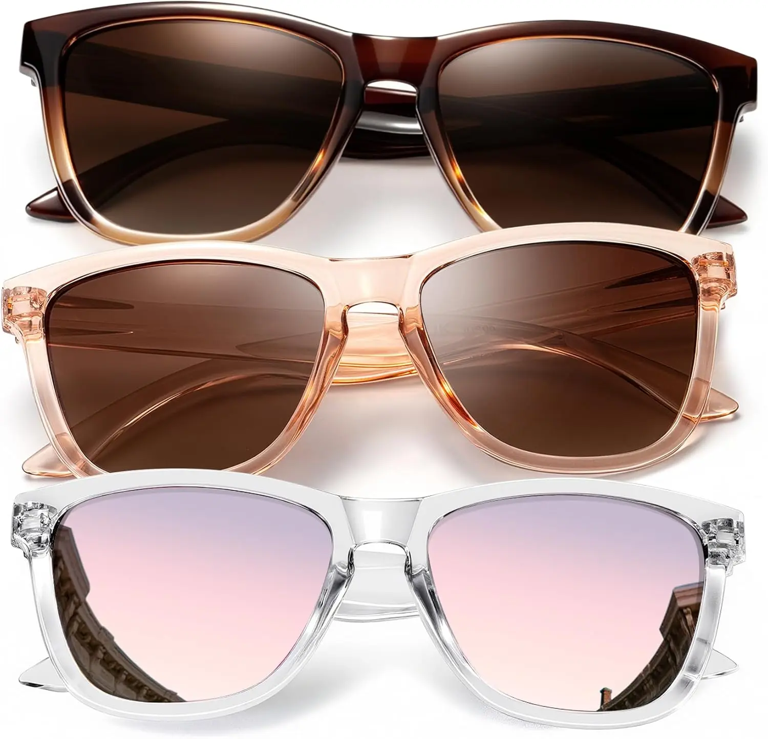 A04-Gradient Brown/Clear Brown/Pink