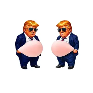Funny Trump 3D Squishy Belly Sticker, Hilarious Gag Gift Decal