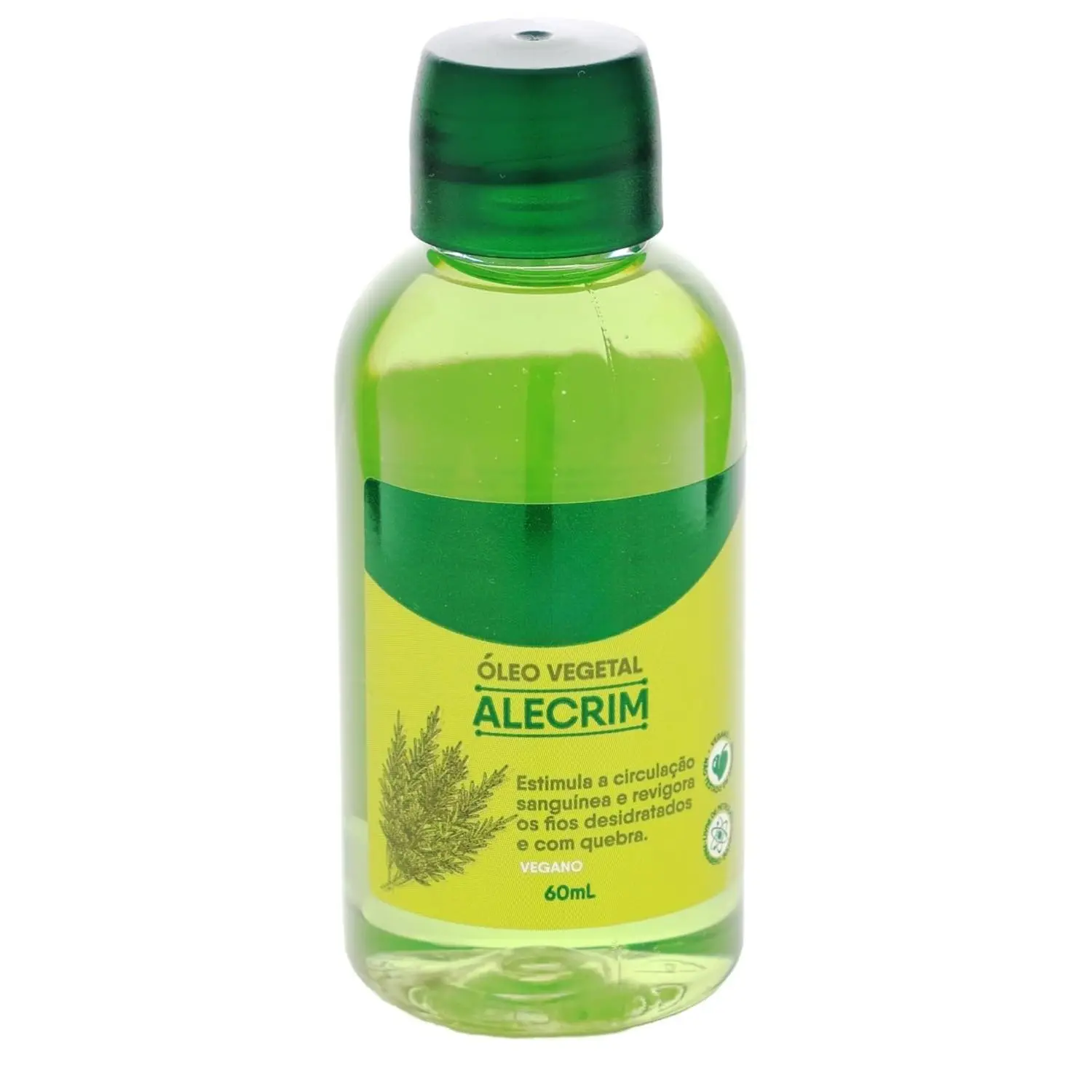 Trihair Óleo Capilar Alecrim - Rosemary Hair Oil for Growth & Hydration, Frizz Control, Vegan, Paraben-Free 60ml (2.02 Fl Oz) - Haircare