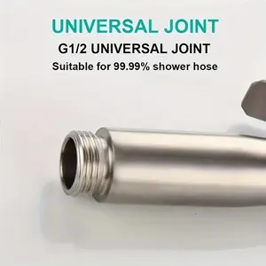 4-in-1 Stainless Steel Handheld Bidet Sprayer, Multifunctional Bathroom Cleaning Kit with Self-Cleaning Nozzle
