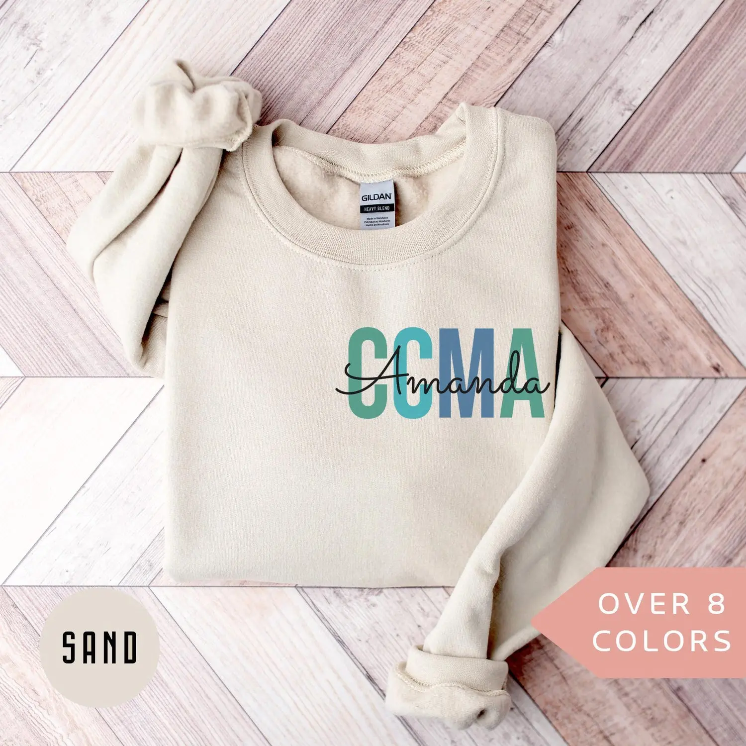 Personalized CCMA Nurse Sweatshirt, Custom CCMA Nurse Shirt, CCMA Nurse Gift, Nurse Appreciation Gift, Certified Clinical Medical istant