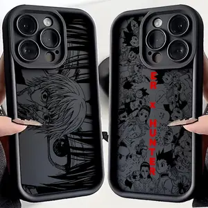Black HUNTER×HUNTER Hot Anime Phone Case For iPhone 17 Air 16,15,14,13,12,11,Pro,MAX