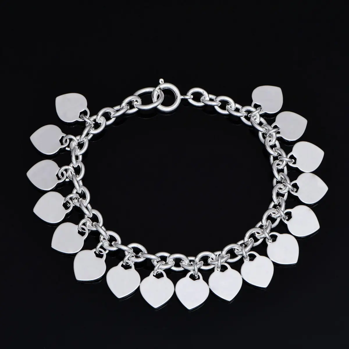 1PC high quality bracelet,Love Bracelet Thick Chain OT Buckle Bracelet Trendy Valentine's Day gift Jewelry Fashionable Heart Charms for LOVE Style