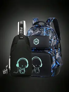 Multifunctional Fashion Backpack, Japanese Style Large Capacity Dual Shoulder Bag, Lightweight Travel Backpack, Trendy Bookbag