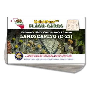 C-27 Landscaping Contractor Exam QuickPass Flash Cards