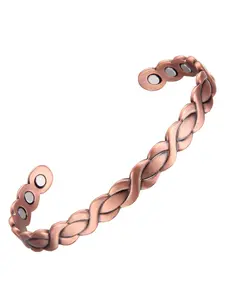 Women's 99.99% Pure Copper Bracelet, Adjustable Cuff Design, Perfect Mother's Day Gift for Her, Ideal Jewelry Accessory