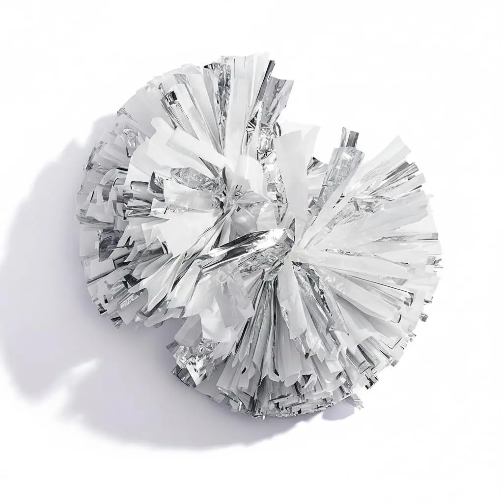 Metallic Silver & White Foil