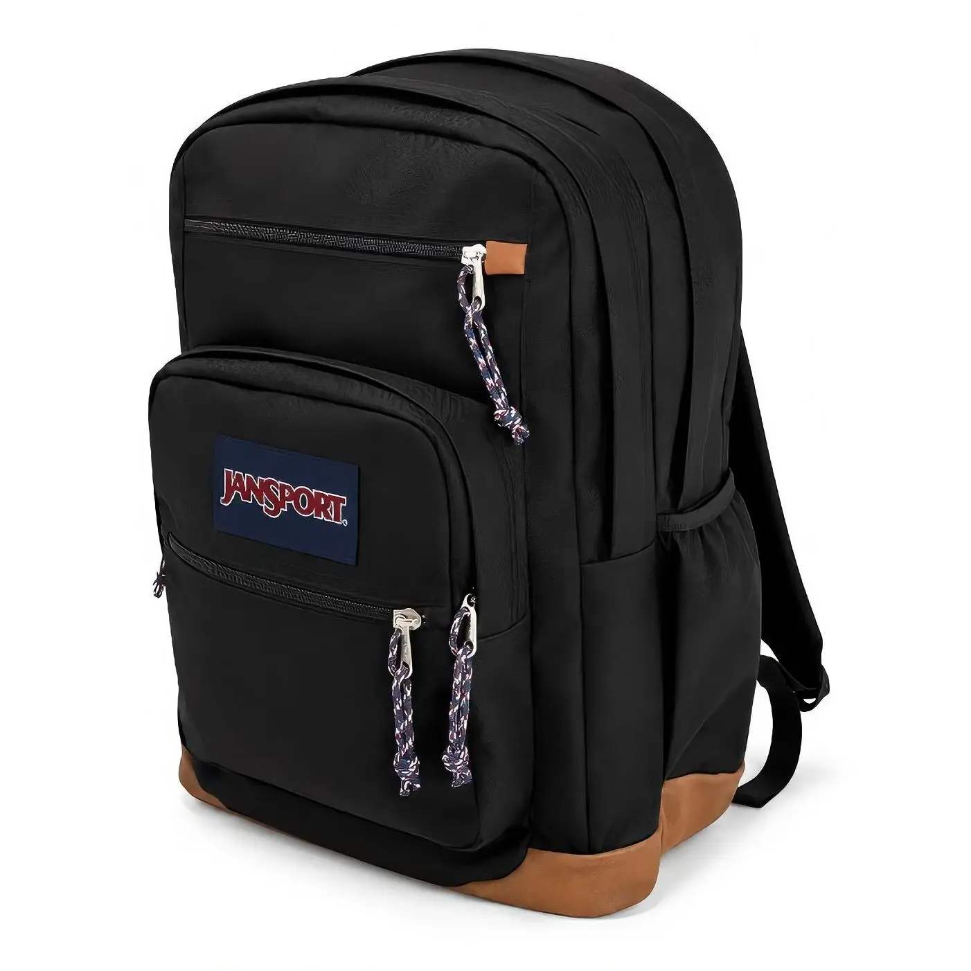Jansport Cool Student Black 34L Backpack with Multiple Pockets and Zipper Closure