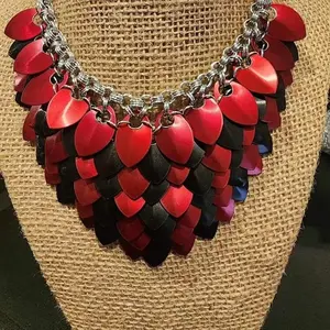Scale Bib Necklace