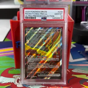 Team Rocket's Moltres EX 208/182 PSA 10 Ultra-Premium Collection Card Gem MT 2025 Pokemon Destined Rivals Ultra-Premium Collection Card