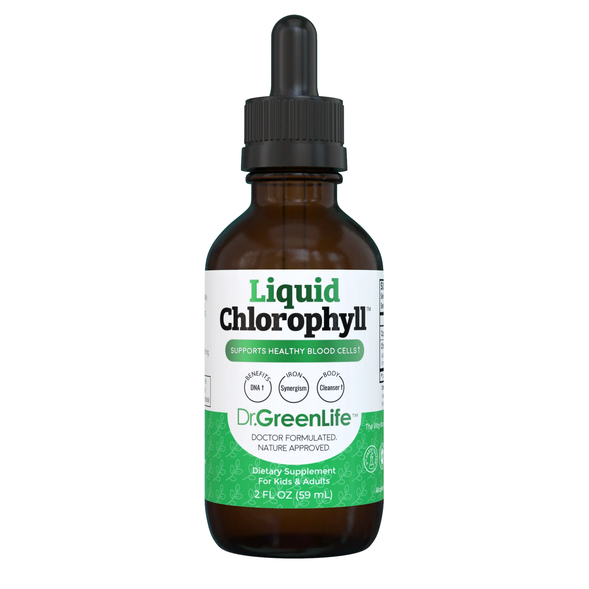 Dr. Green Mom Liquid Chlorophyll Drops | Daily Cellular Wellness & Antioxidant Support | Plant-Based Herbal Supplement