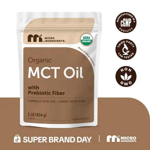 Micro Ingredients Organic MCT Oil Powder 1 Pound