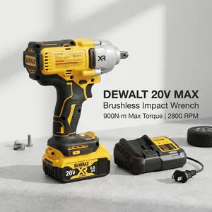DEWALT DCF900 1/2" Impact Wrench – High Torque Fastening & Lug Nut Removal for Automotive Repair Tire Shop Construction Heavy-Duty Bolts & Pipe Flange Work