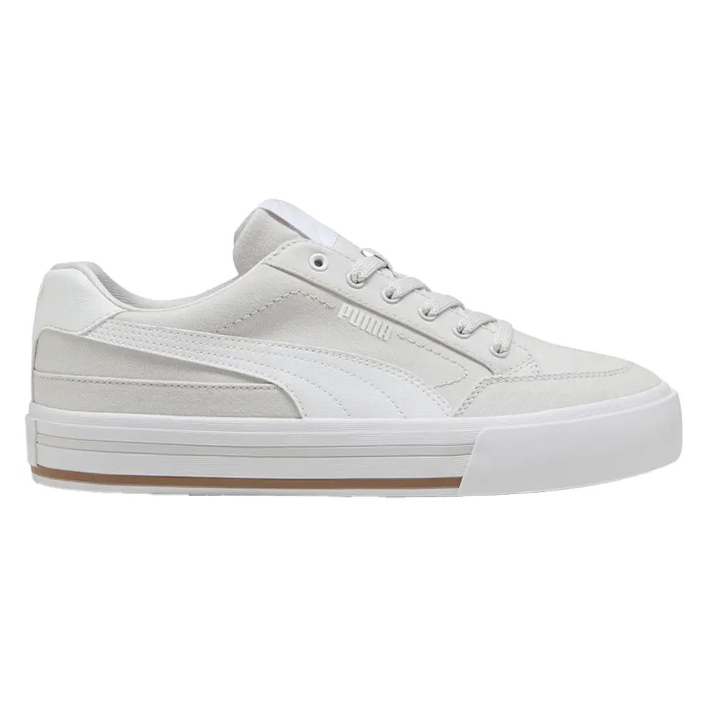 PUMA Mens Court Classic Vulcanized Formstrip Lace Up Sneakers Shoes Casual - Grey