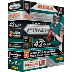 2024 Panini Prizm Football Trading Cards Mega Box