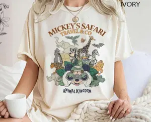 Retro 1980#Mickkey and Friends Trip 2026 Animal Kingdom Girl Vacation Shirt Magic Kingdom for Women and Family Shirt Birthday Gift Cute Cartoon Tshirt, Full Size, Full Colors