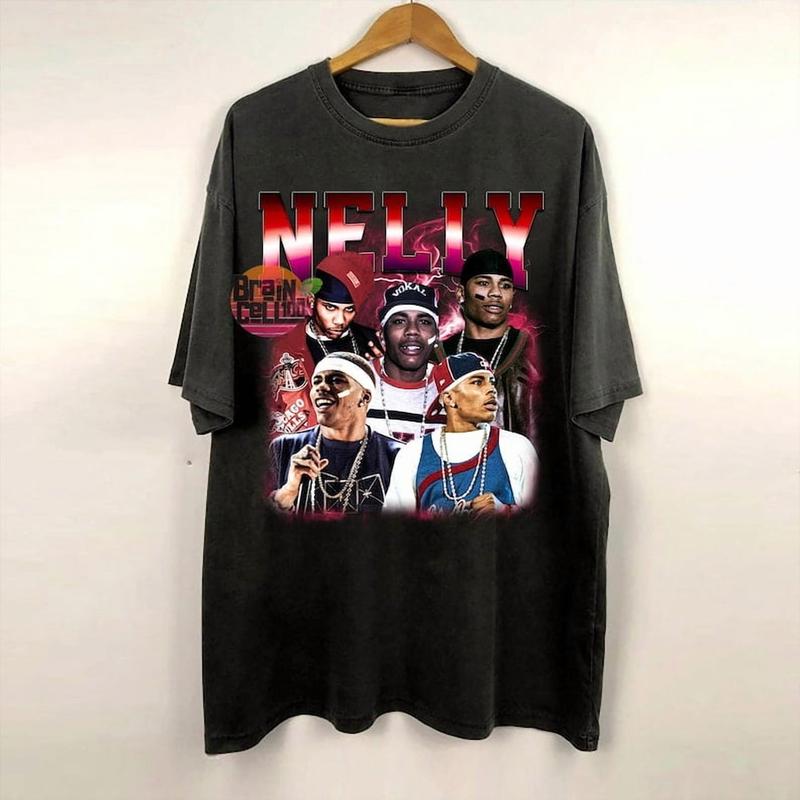 Vintage 90s Nelly Bootleg T-shirt, Nelly Tee, Retro Nelly Rapper Tshirt Nelly Rap Tee Y2k Nelly Casual Crewneck