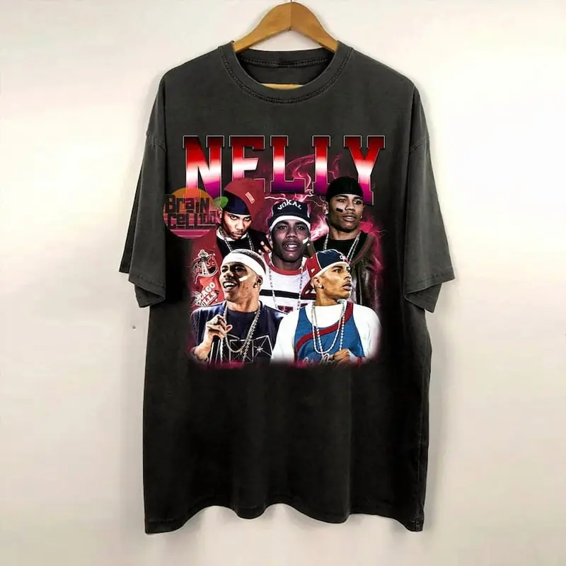 Vintage 90s Nelly Bootleg T-shirt, Nelly Tee, Retro Nelly Rapper Tshirt Nelly Rap Tee Y2k Nelly Casual Crewneck