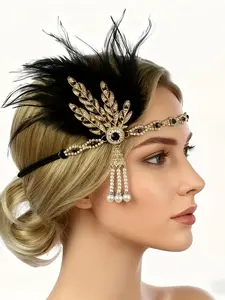 Vintage Elegant Women's Headpiece, Perfect for Halloween Christmas Luxury Evening Ball Dance Tea Party Costume Accessory