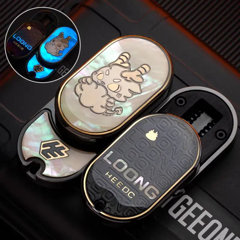 HEEDC Lingyun 3.0 Limited Edition High End Mechanical Fidget Slider for ADHD with Adorable Dragon Design and Holographic Finish