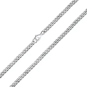 Heavy Duty Gold Tone Stainless Steel Curb Link Chain Necklace for Men 24 Inch