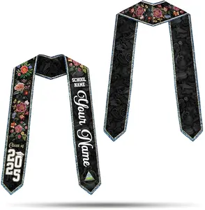 Personalized Nicaraguans Graduation Sash 2025, Graduation Sash Stole Flag Nicaraguans Men Women, Custom Nicaragua Graduation Stole 2025