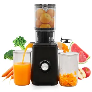 Cold Press Juicer, 4.25" Wide Feed Chute, 200W Slow Grinding Juicer, Accommodates Whole Fruits and Vegetables, High Juice Yield