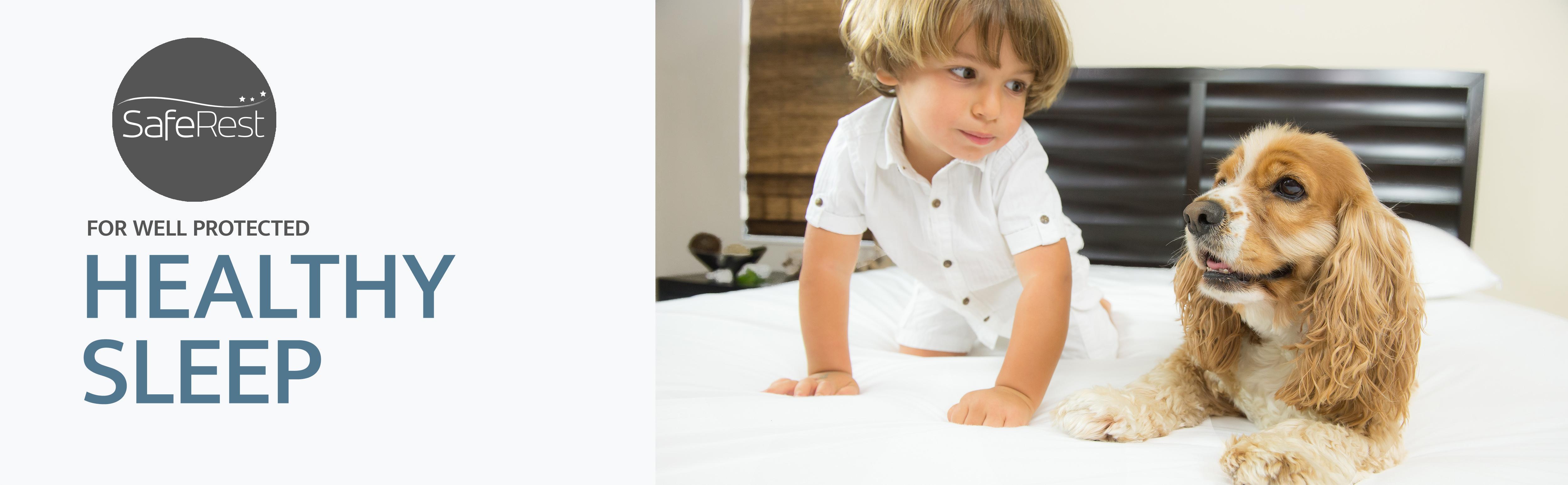 SafeRest Zippered Mattress Protector - Premium 6-9 Inch Waterproof Mattress Cover for Bed - Breathable, Noiseless Washable Mattress Encasement - Full