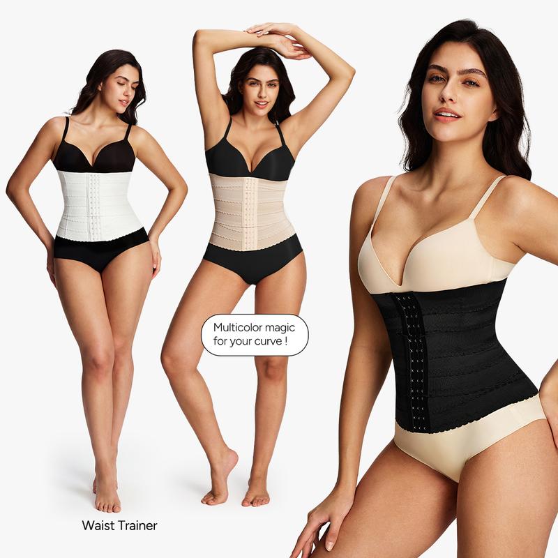 Nebility Segmented Waist Trainer for Women Waist Cincher Shapewear Tummy Control Body Shaper shapewear women fajas body shaper Basic Womenswear Compression