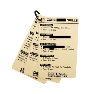Defense Distributors Quick Reference Tactical Cards - EDC Packs for Core Drills, Training, Morse Code Information
