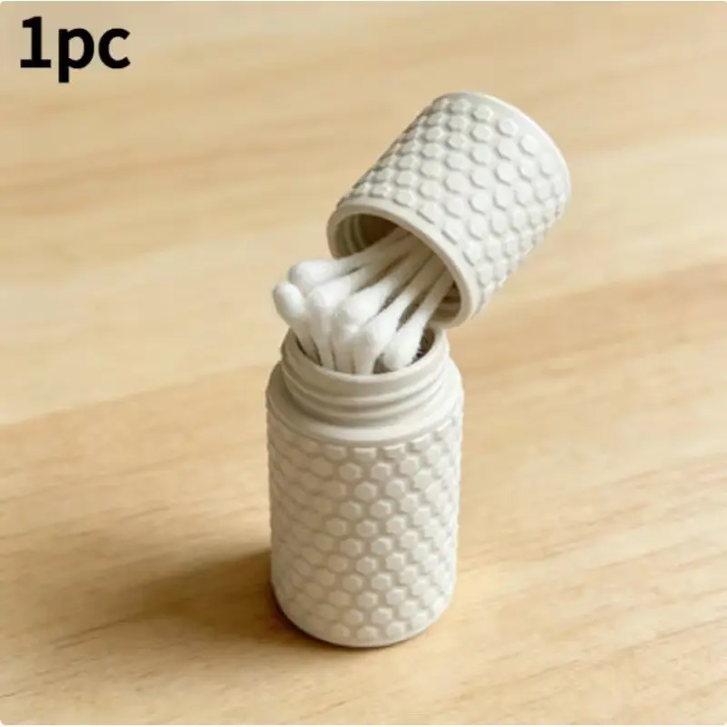 Portable Mini Storage Box for Travel, Cotton Swabs, Toothpicks, Small Jewelry, Daily Essentials, Traveling Essentials, Dust-Proof Lightweight Container, Portable Travel Accessory